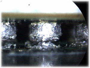 Überprüfung von Chipsatz mit Hilfe von einem Endoskop