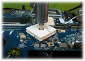 Replacement of malfunctioning graphics chip